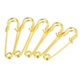 thumbnail image 1 of Unique Bargains Gold Tone Large Metal Safety Pins Sewing Fastener (15 Pack), 1 of 5