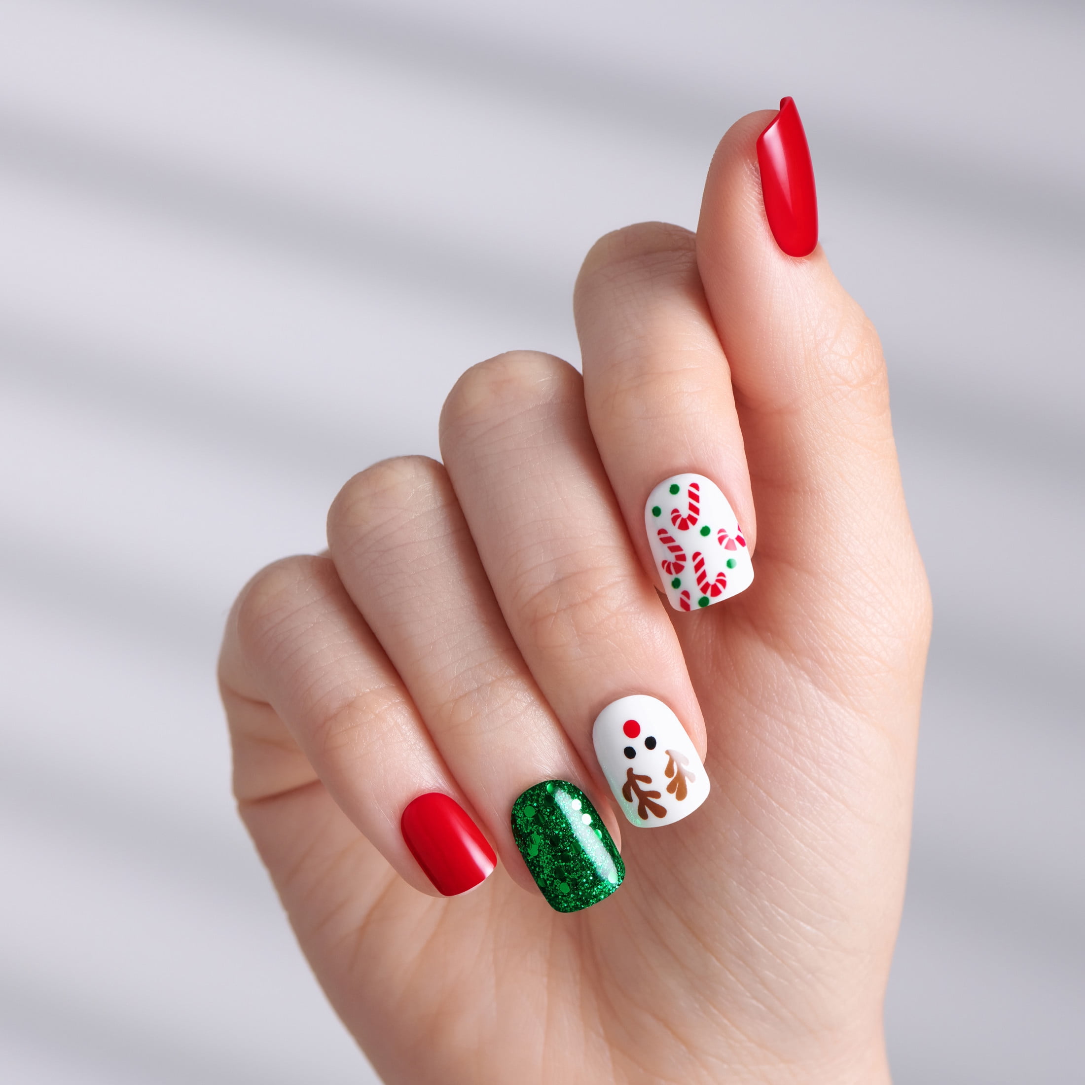 Kiss Impress Press On Nails Limited Edition Holiday Gift Set #12, 3-Pack, 90 Fake Nails