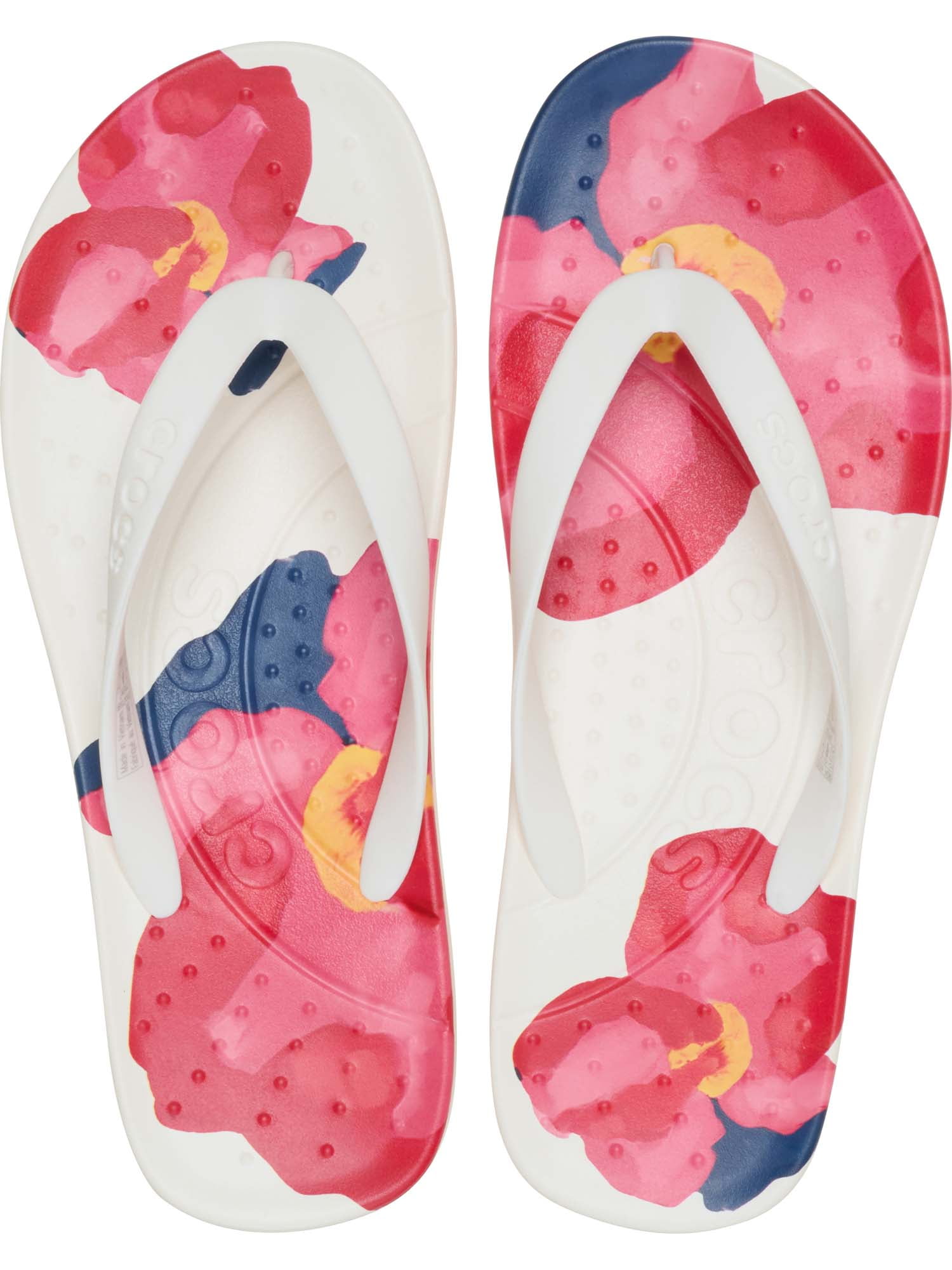 Crocs Painted Floral Flip Sandal