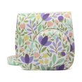 thumbnail image 1 of EeaseCA PU Leather Camera Bag Protective Case Compatible for Fujifilm Mini 8/ 8+/ 9 Instant Camera (Blue Background Rose), 1 of 3