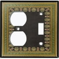 thumbnail image 4 of Metal Light Switch Plate Cover Elegant Victorian Black Green Frame FRA056, 4 of 13