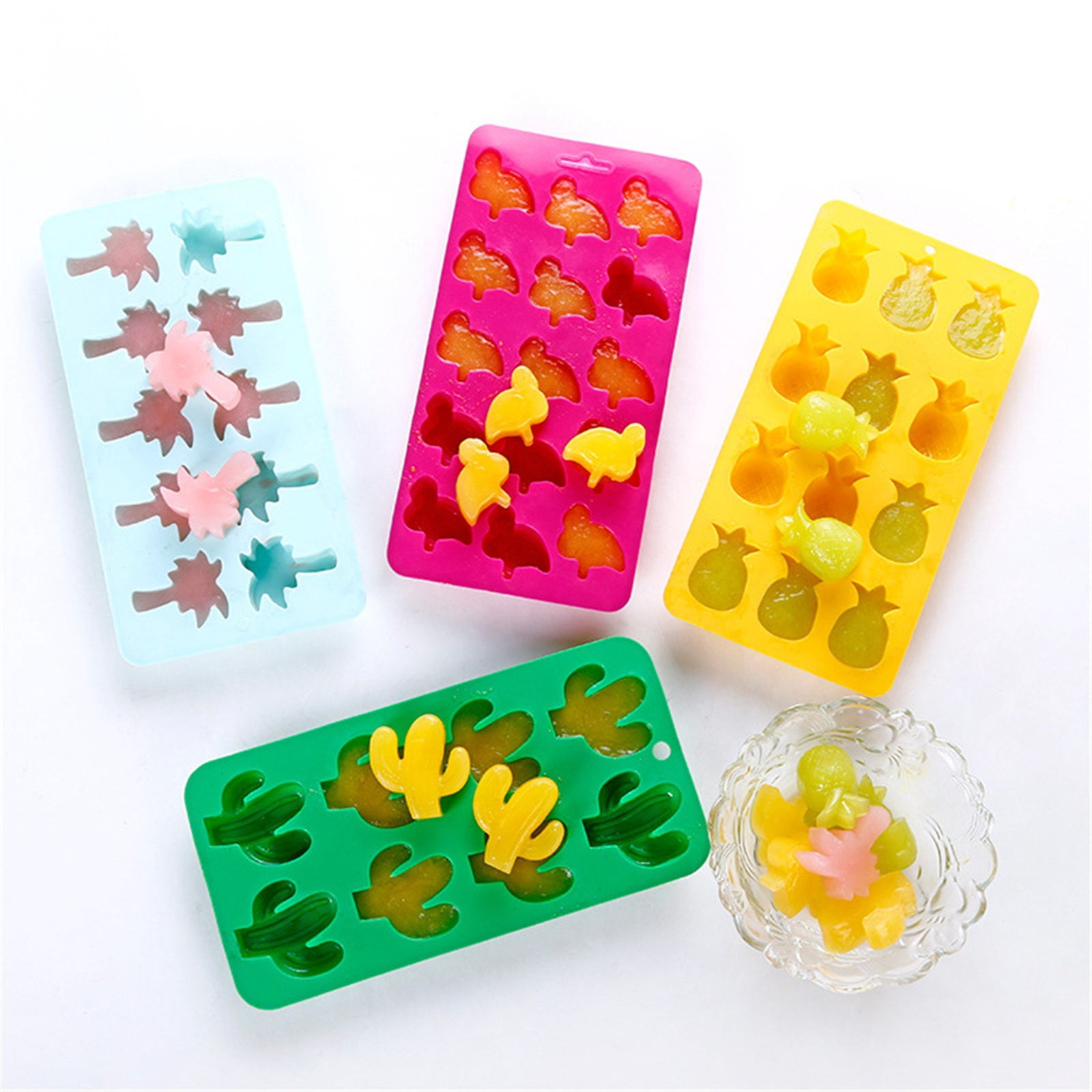 Palm Tree Shaped Silicone Ice Cube Tray - Food Grade Mold for