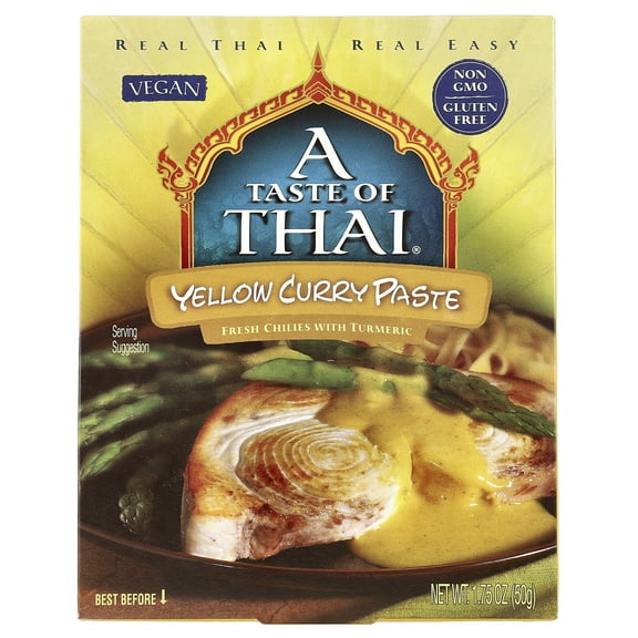 A Taste Of Thai Yellow Curry Paste, 1.75 oz (50 g)