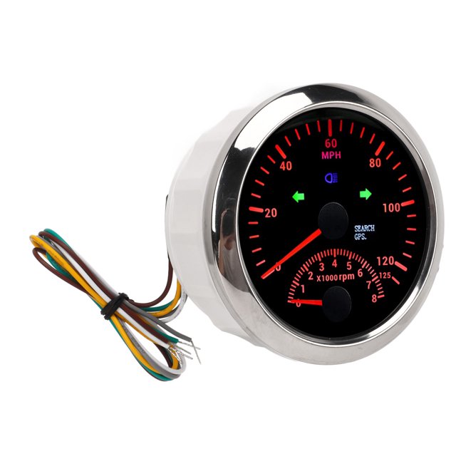 Indicador de velocidad, indicador de velocidad GPS de 85 mm Velocímetro MPH Indicador de velocidad Diseño de clase mundial