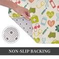 thumbnail image 3 of Kdxio Medical Icons,16" x 24", Non-Slip Front Door Mats,Outdoor Welcome Mat Washable, 3 of 9