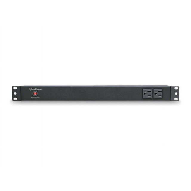CyberPower Basic Series PDU15B2F8R - Unité de distribution d'Alimentation (Montable en Rack) - AC 120 V - Entrée : NEMA 5-15 - Connecteurs de Sortie : 10 (NEMA 5-15) - 1U - pour Smart App Intelligent LCD Ou 1500; Smart App Sinewave PR1000, PR1500, PR750