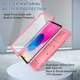 thumbnail image 3 of Soke Case for iPad (A16) 11th Generation 11-inch 2025, iPad 10th Generation 10.9-inch 2022, with Built-in Screen Protector and Kickstand, Rugged Full Body Protective Cover - Watermelon, 3 of 7