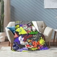 thumbnail image 6 of Splatoon Blanket Soft Cozy Flannel Warm Throw Blanket Unique Gifts Room Decor Blanket 80"x60", 6 of 9