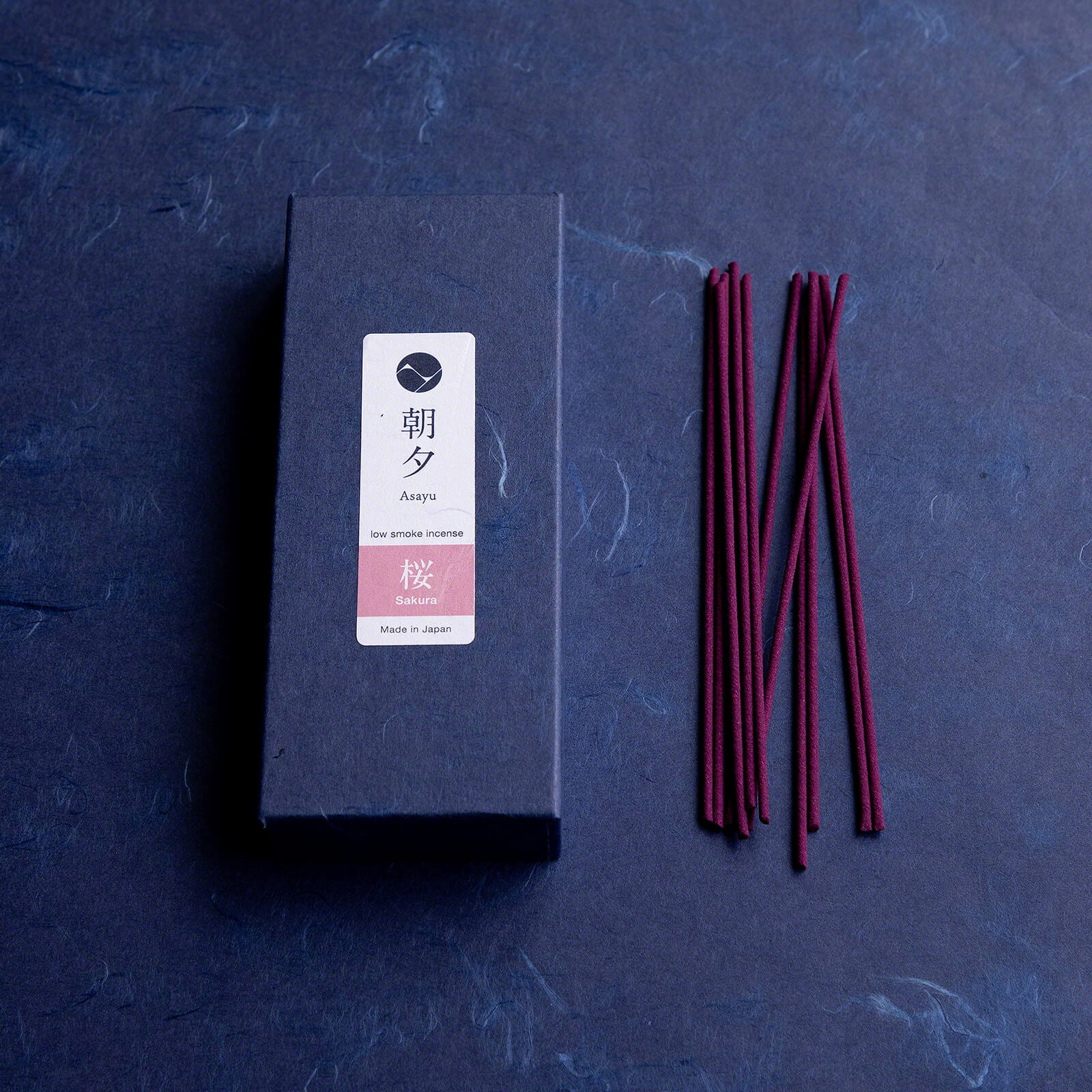 Asayu Japan Low Smoke Incense Sticks Sakura Cherry Blossom Scent Made in Japan 1.41oz