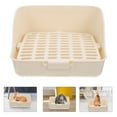 thumbnail image 3 of Shisuyan Rabbit Litter Box Pet Toilet Potty Trainer Corner Small Animals Litter Box, 3 of 9