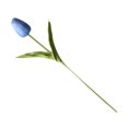 thumbnail image 2 of Bewildely Mini flor artificial, lirio único, tulipán, flor monarca, flor falsa de PU, decoración para el hogar y la Oficina, decoración para Flores artificiales lago azul Bewildely HA6563-07B, 2 of 6