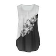 thumbnail image 4 of SMihono Hauts pour Femmes Débardeur pour Femmes Mode Débardeur d'Été pour Femmes à Col en V Sans Manches Imprimé Débardeur Décontracté Blouse Débardeur pour Femmes Hauts d'Été pour Femmes, 4 of 5