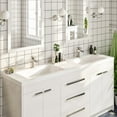 thumbnail image 3 of Eviva Lugano 72"W x 20"D White Double Sink Bathroom Vanity with White Acrylic Countertop and Integrated Sinks, 3 of 8