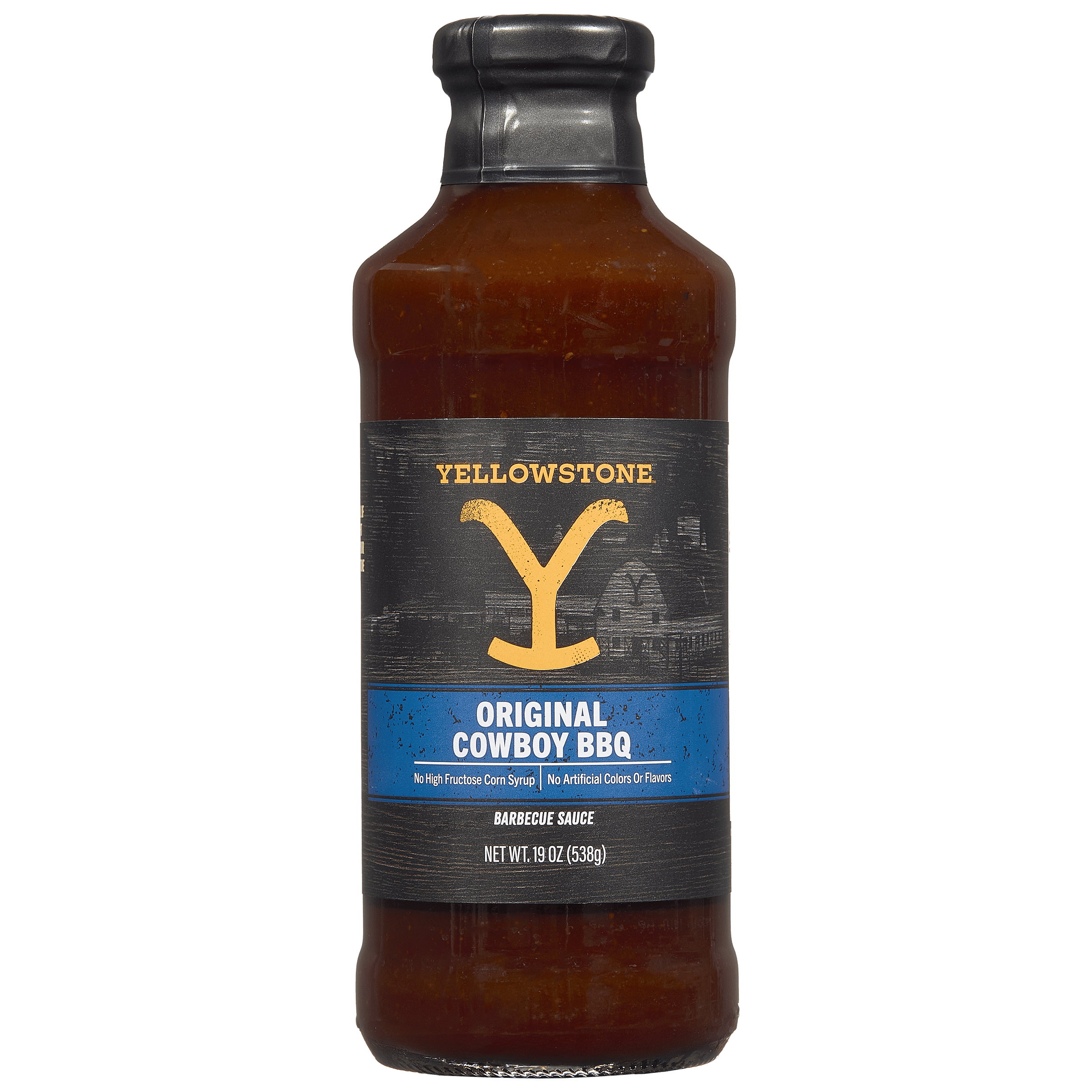 (6 pack) Yellowstone Cowboy Original BBQ Sauce, 19 oz