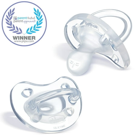 Chicco PhysioForma™ 100% Soft Silicone One Piece Orthodontic Pacifier 16m+ Clear (Best Soft Shell Crab Chicago)
