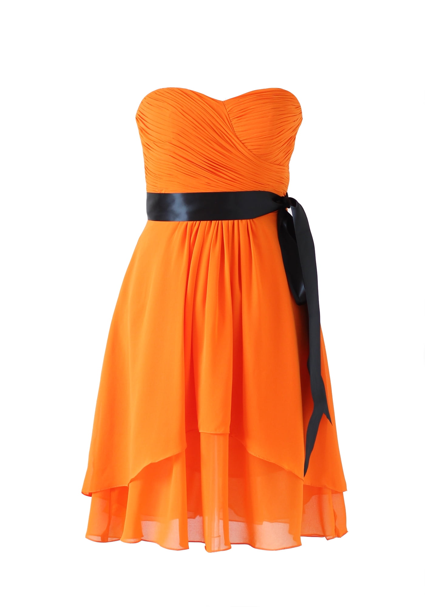 elegant orange dress