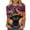 03-halloween shirts for women-Multicolor, variant on VKOYWKM Women Halloween Tops 3/4 Sleeve Halloween Bat Graphic Tees Fall Crew Neck Loose Fit Party Spooky T-Shirts Tunic Blouses