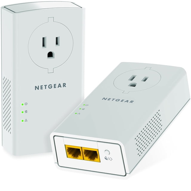 Adaptador Powerline NETGEAR PLP2000-100PAS 2000 Mbps blanco