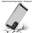 thumbnail image 3 of Kaleidio Case For Samsung Galaxy A53 5G [Brushed Metal Texture] Hybrid 2-Piece Armor [Shockproof] Slim Cover [Silver/Black], 3 of 3