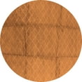 thumbnail image 1 of Ahgly Company Indoor Round Solid Orange Modern Area Rugs, 4' Round, 1 of 4