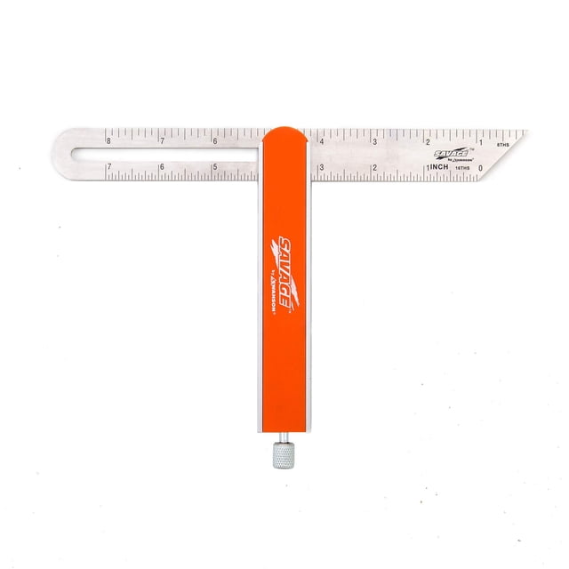 Ruler Swanson Tool Co SVV150, 23 cm, bisel en T, acero inoxidable