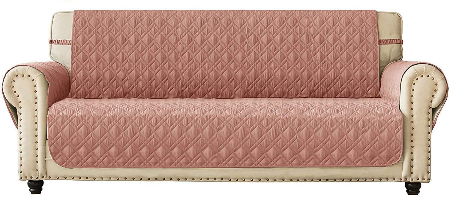 Ideal Loveseat Slipcovers for Pets & Children 54, Beige Ameritex Loveseat Cover Reversible Quilted Furniture Protector Water Resistant
