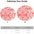 thumbnail image 3 of Heart Tablecloth with Elastic Edge, Round Table Cloth Valentine''s Day Washable Reusable Table Cover for Kitchen Dining Party Picnic, Small, 3 of 6