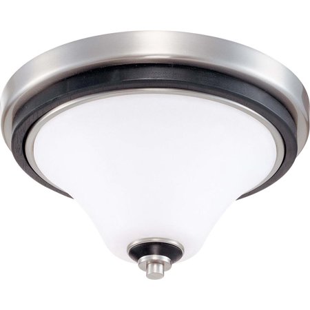 Nuvo 60 1744 Keen Ceiling Medallion Lighting 11in Nickel Black