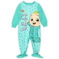 thumbnail image 1 of Pijama con pies para bebé y niño pequeño CoComelon 12M color teal, 1 of 6