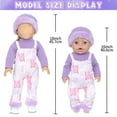 thumbnail image 3 of Oioii 18 Inch Doll Casual Wear Outfit Set, Soft Fabric Clothing Design, Exquisite Stitching Craft, Fashion Decor Style, Doll Accessory for Home Leisure Display Decoration,As Shown, 3 of 5