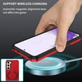 thumbnail image 3 of Magnetic Phone Case for Samsung Galaxy S23+ Plus Compatible for Magsafe, Military-Grade Shockproof Protective Case with Built-in Magnet Circle for Samsung Galaxy S23 Plus, MS Red, 3 of 18