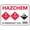 Warning Sign 4, variant on HAZCHEM Five Symbol Sign - 12×8 Inches, Metal Tin Hazard Sign, Industrial & Commercial Series Safety Decor