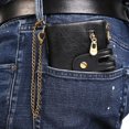 thumbnail image 4 of Cartera Para Hombre De Alta Capacidad Cartera De Cuero Pu Genuino Con Doble Cremallera Monedero Con Múltiples Ranuras Para Tarjetas Cateissary AP007589-01, 4 of 6