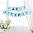 thumbnail image 6 of Happy Birthday Bunting Colorful Party Banner Reusable Birthday Decoration Long Party Flag, Blue, 6 of 7