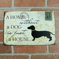 thumbnail image 3 of Vintage Home Without a Dog is Just a House Metal Sign Rustic Pet Lover Wall Decor, 3 of 5