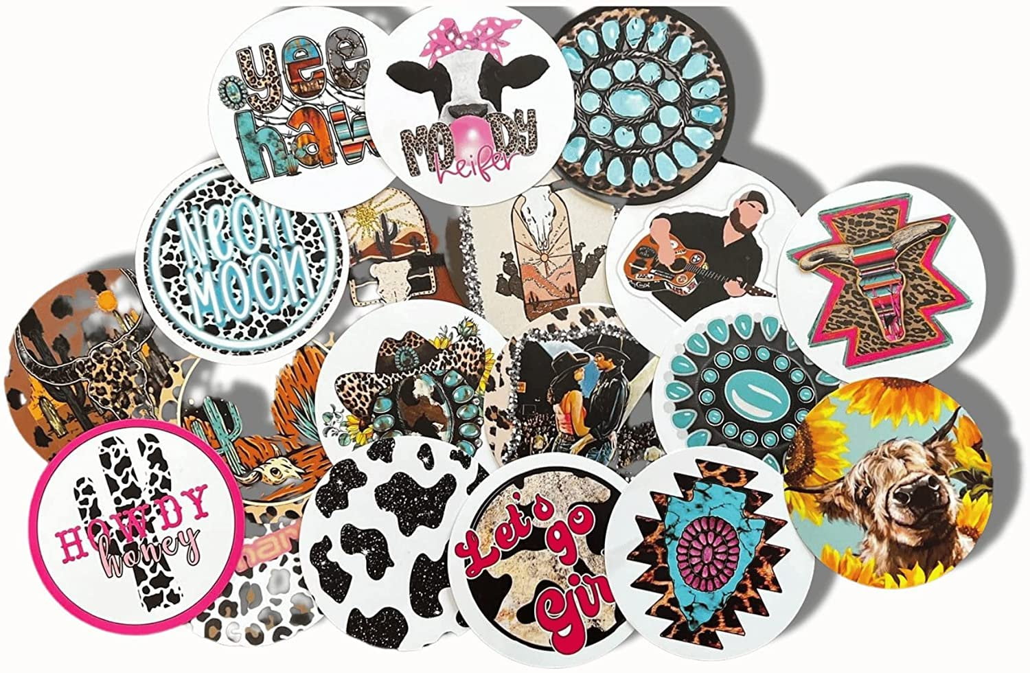 Freshie Cardstock Cutouts Rounds 3 inch for Freshies Random Mix 32 pk