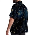 thumbnail image 3 of Virgo Constellation Men's Casual Poplin Printed Button Down Short Sleeve Summer Beach Shirts - Unisex, 3 of 6