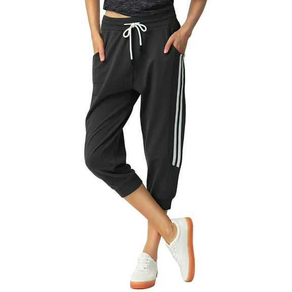 SPECIALMAGIC Women's Capri Sweatpants Casual Jogger Pants with Pockets Yoga Running