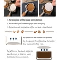 thumbnail image 3 of NEOUZA Coffee Paper Filter Round for Espresso Machine Portafilter Moka Pot 100pcs Unbleached Disposable Puck Screen (53mm), 3 of 7