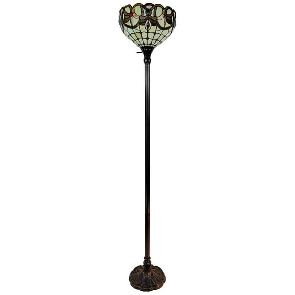 HomeRoots 62" Brown Traditional Shaped Floor Lamp