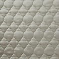 thumbnail image 3 of HiEnd Accents High Shine Satin Quatrefoil Quilted 2 Piece Pillow Sham Set, 21x34 inch, King Size, Champagne Solid Color, Classic Traditional Modern Style Luxury Bedding C84, 3 of 3