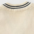 thumbnail image 5 of tarylea Toddler Baby Clothes for Girls Boys Cable Knitted Sweater V Neck Sleeveless Pullover Color Blocked Warm Comfy Tops Casual Trendy Tops for 1-7 Years, 5 of 9