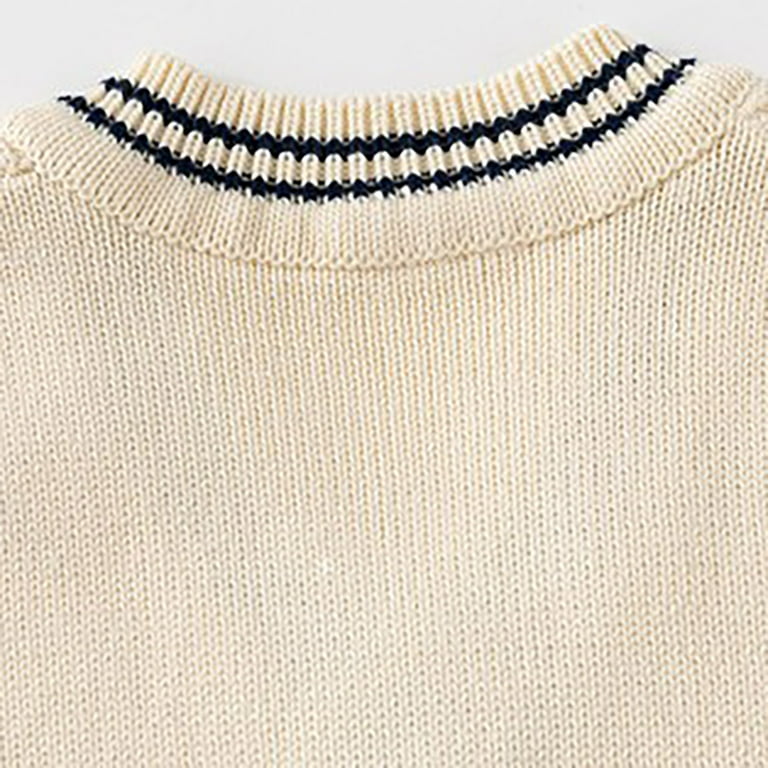 Jgppe Boys Girls Sweater Vest Sleeveless V Neck Loose Casual