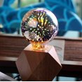 thumbnail image 2 of Bombilla decorativa 3D LED, AC85-220V 3D Fireworks Starlight Bombilla E27 4W Vintage Edison Bombilla Vacaciones Navidad Decoración Bar Vidrio Lámpara LED Blanco cálido (G80) Sincero Electrónica, 2 of 5