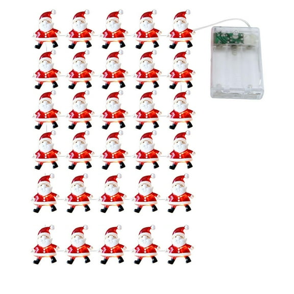 Vikakiooze 2022 Christmas Decoration Lights Snowman Santa Claus Decoration Light String Led Copper Wire Light String Christmas Decorations