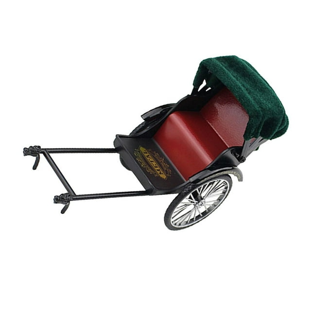High Quality Simulation Toy Rickshaw 1/12 Pull Model toys tesla rc monster Car Decoration Girl red
