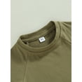 thumbnail image 5 of TSEXIEFOOFU Toddler Girls Boys Summer Casual Tops Solid Color Short Sleeve O Neck Loose T-shirt, 5 of 8