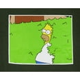 thumbnail image 2 of The Simpsons Men's Homer Backing Into The Bushes Adult Short Sleeve T-Shirt, 2 of 5