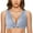 Grey, variant on Women's Front Closure Push Up Bra Seamless Comfortable Sexy Lingerie T-Shirt Underwire Support