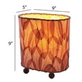 thumbnail image 2 of Eangee Home Design Mini Guyabano Table Lamp, Shade Made Of Guyabano Leaves, 9x5x9 Inches, 2 of 6